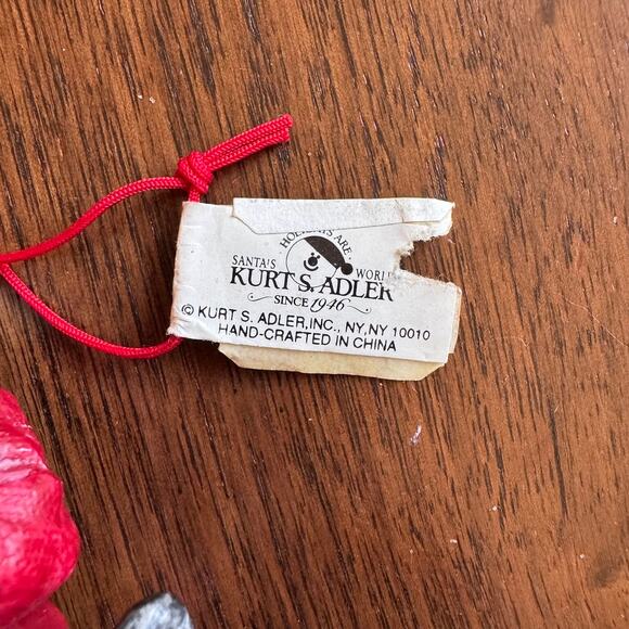 Kurt Adler Firefighter Axe Santa Claus Christmas Ornament New - Picture 3 of 4